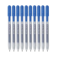 Gelly Roll klasické gélové perá, sada 10 ks (9+1 gratis) - Blue