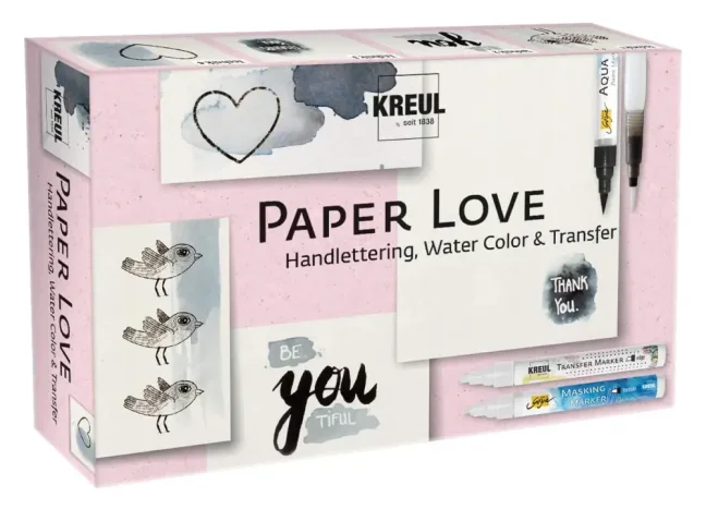 KREUL Set Paper Love per handlettering – 6 pz