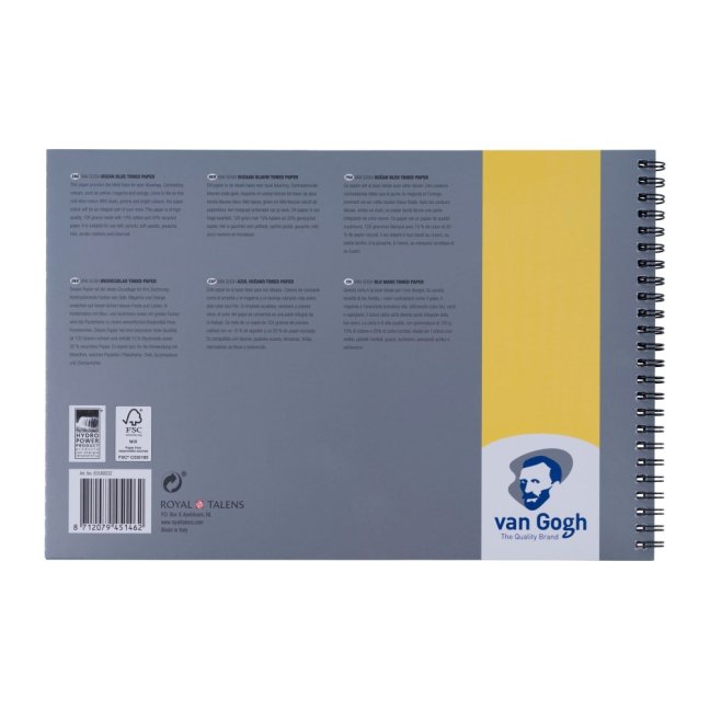Carta colorata Van Gogh - Blu Oceano - A4, 120g, 30 fogli