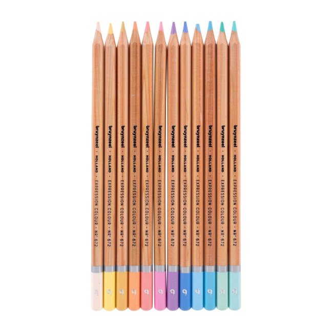 Set di matite colorate Bruynzeel Expression - Pastello - set 12 pezzi