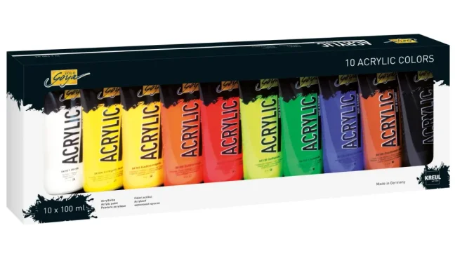 KREUL Sada akrylových barev SOLO GOYA – 10 x 100 ml