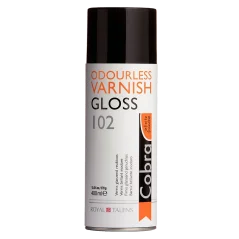 Cobra lesklý záverečný lak v spreji pre olej 102 - 400 ml