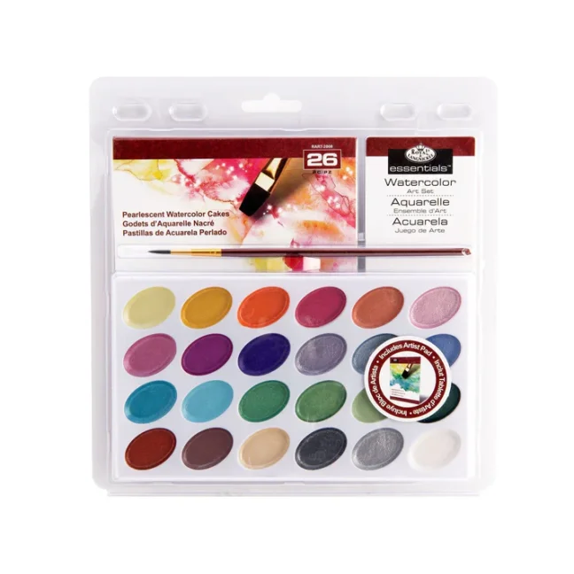 Colori ad acquerello con effetto perlato Royal Langnickel - set 26 pezzi