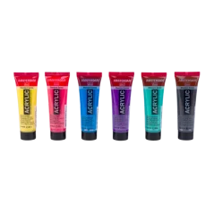 Akrylové farby Amsterdam - sada 6 x 20ml - Colorful Metallic