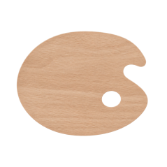 Tavolozza ovale in legno con incavo ampio – varie dimensioni