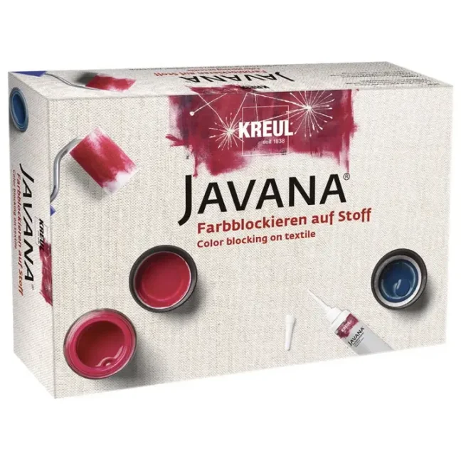 KREUL Set colori per tessuto JAVANA – Color Blocking