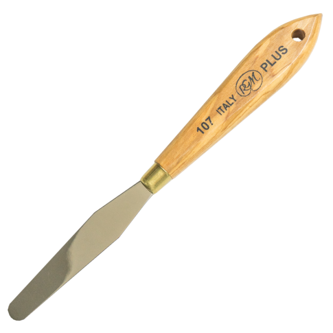 Spatola per pittura RGM CON LEGNO D'ULIVO - PLUS - 107