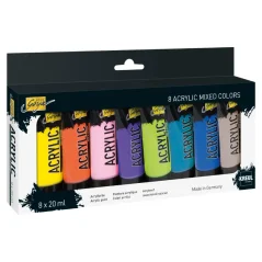 KREUL Set de vopsele acrilice SOLO GOYA – mixed colors – 8 x 20 ml