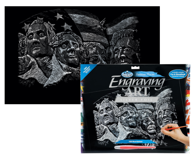 R&L Disegno da grattare – Mount Rushmore