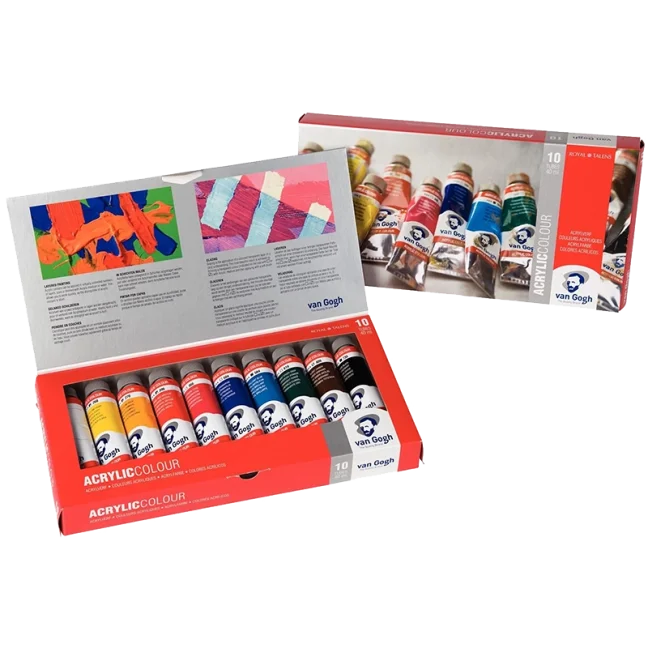 Akrylové farby Van Gogh - sada 10 x 40 ml