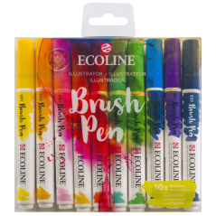 Akvarel pera Ecoline - set 10 kom. - Illustrator