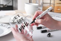 KREUL Filctoll üveghez és porcelánhoz Classic BRUSH – black