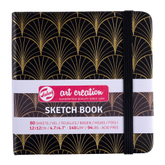 Blok na skicování Art Creation 12x12cm - Art Deco