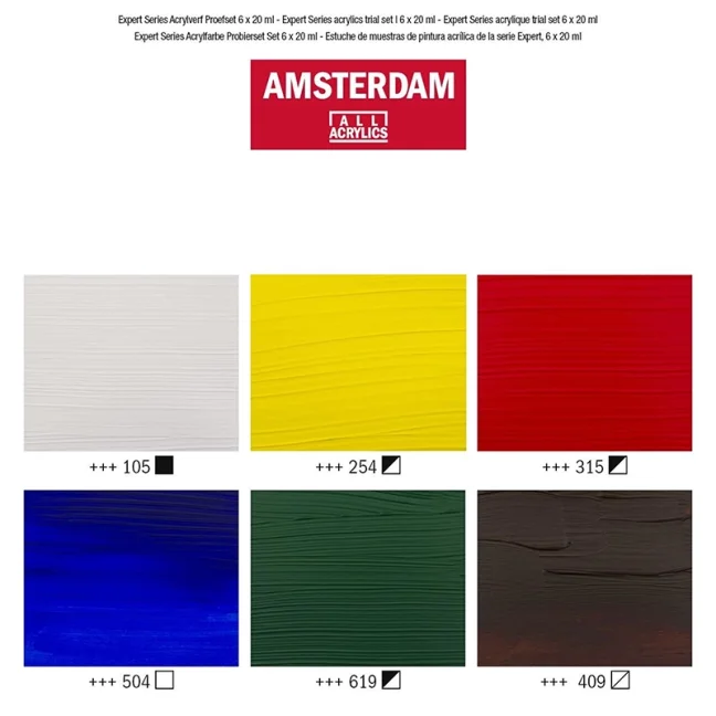 Amsterdam Expert Series színkészlet - Trial set - 6x20ml