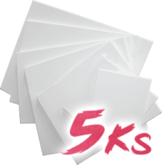 Maliarske plátno na ráme - Bavlna - 5 ks