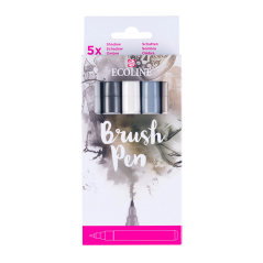 Ecoline sada akvarelových pier Shadow - 5 farieb