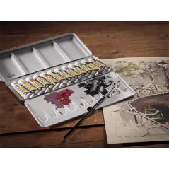 Rembrandt akvarelové farby v plechu 12x10ml tuby - Urban Cityscape