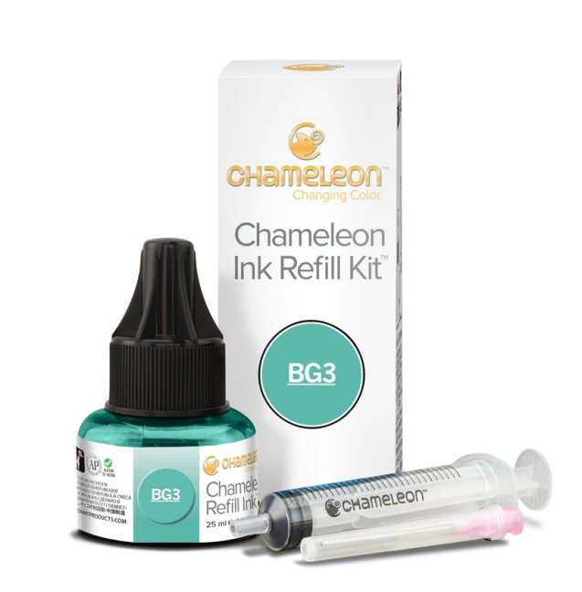 Chameleon Inchiostro Ricaricabile 25ml - CHAMELEON colori - scegli la tonalità: 32 - Turquoise BG3