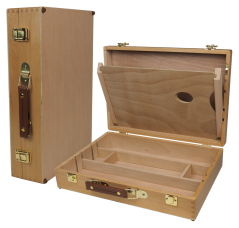 PHOENIX Drevený umelecký kufrík na farby a štetce - box 2