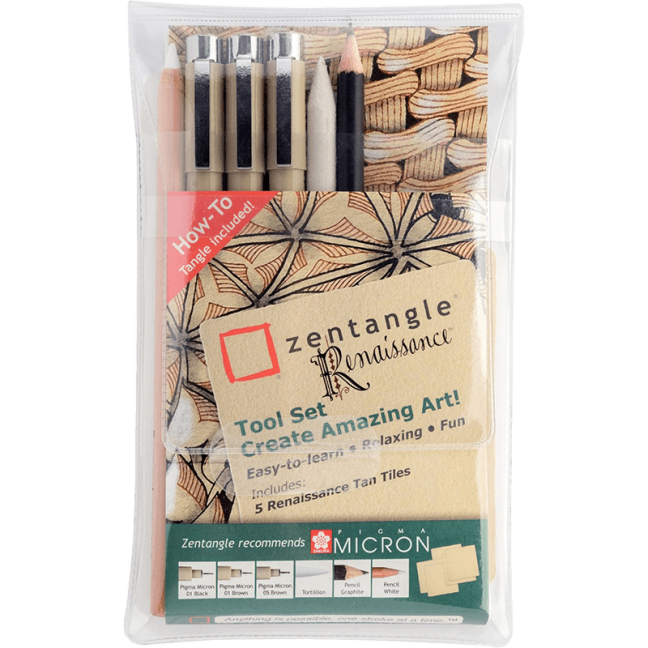 Set di penne tecniche SAKURA Zentangle Renaissance - set di 11 pezzi