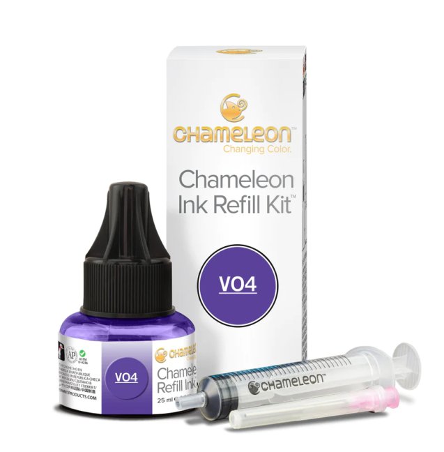 Chameleon Inchiostro Ricaricabile 25ml - CHAMELEON colori - scegli la tonalità: 11 - Deep Violet VO4