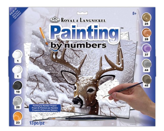 Számozott kifestő A3 formátumban - Táncoló hó