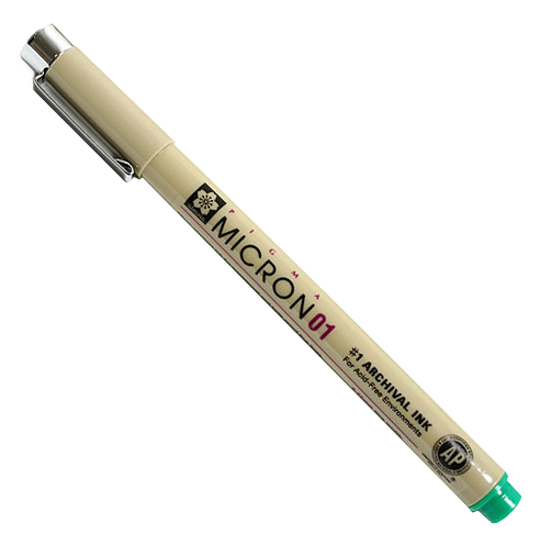Tehnička olovka SAKURA Pigma Micron® Green - odaberite veličinu vrha