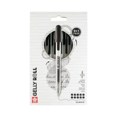 Gelly Roll klasické gélové perá, sada 10 ks (9 + 1 zadarmo)
