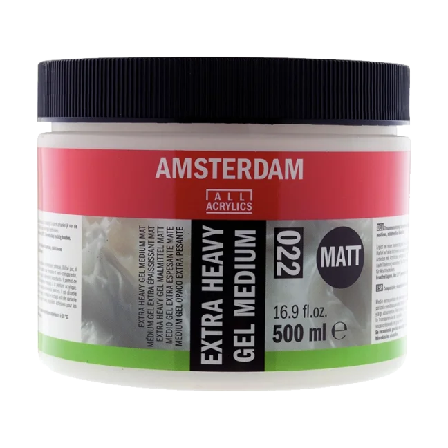 Amsterdam medium gel extra denso opaco per acrilico 022 - 500 ml
