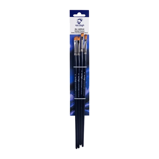 Štetce pre olej a akryl Van Gogh 302/303/304/305 - set 4 ks