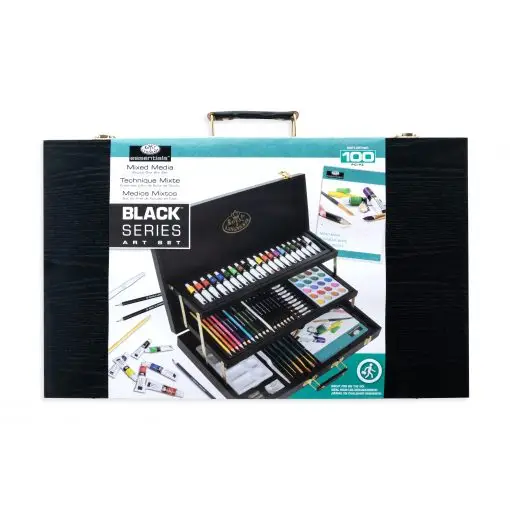 Royal Langnickel Mixed Media sada – Black Series – 100 ks