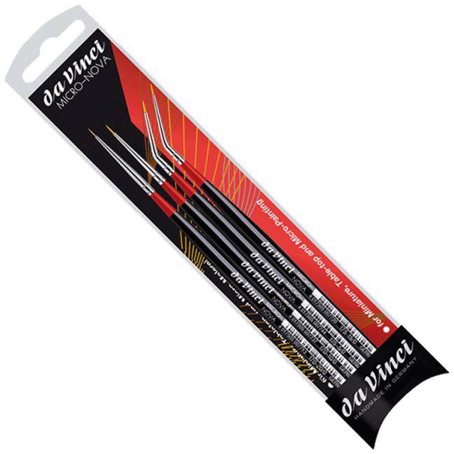 daVinci MICRO-NOVA set di pennelli per dettagli - serie 170 e 175