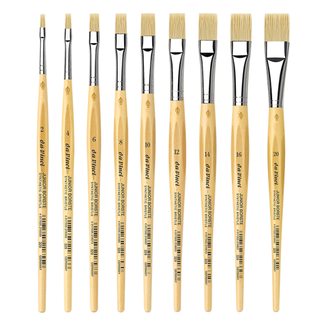 daVinci JUNIOR pennelli piatti - serie 329 - scegli la misura
