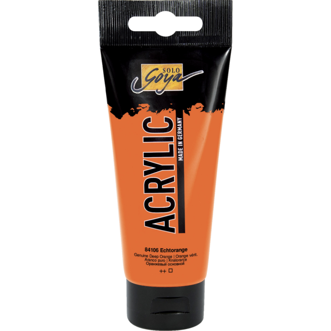 KREUL Colore acrilico Solo Goya – 100 ml - KREUL colore acrilico Solo Goya 100 ml - scegli la tonalità: 84106 - Genuine Orange