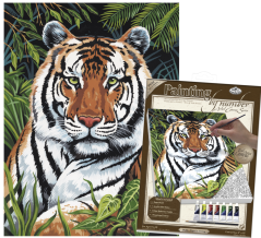 R&L Slikanje po brojevima na platnu – Tiger in Hiding