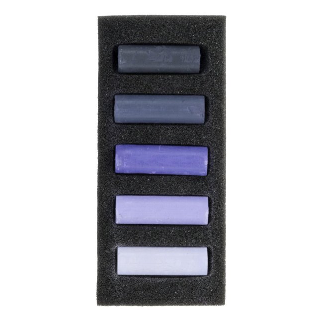 Pastello Secco REMBRANDT - Viole Profonde - set di 5 pastelli morbidi