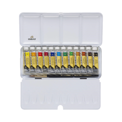 Rembrandt colurs d'aquarel en sturscha 12x10ml tubas - Mono-Pigmentadas