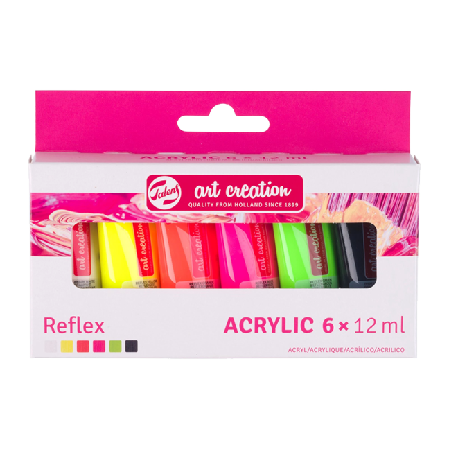 Art Creation komplet akrilnih barv 6 x 12 ml - Refleks