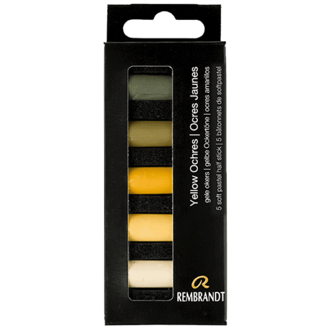 Suchý pastel REMBRANDT měkké - Yellow Ochres - sada 5 pol.pastelů