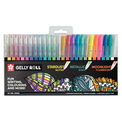 Zmiešaná sada SAKURA Gelly Roll - 24 farieb