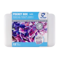 Van Gogh set akvarela od 12 šalica - Pinks & Violets
