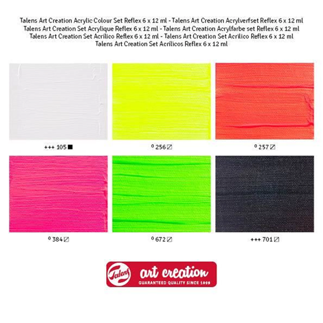 Art Creation komplet akrilnih barv 6 x 12 ml - Refleks