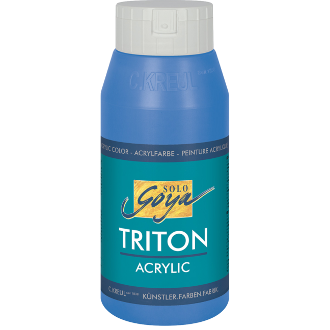 KREUL Colore acrilico SOLO GOYA TRITON 750 ml - SOLO GOYA Triton 750 ml: 17028 - Primary Blue