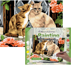 Pittura per numeri formato A3 - Gattini