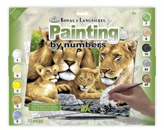 Pittura con numeri formato A3 - Orgoglio dei leoni