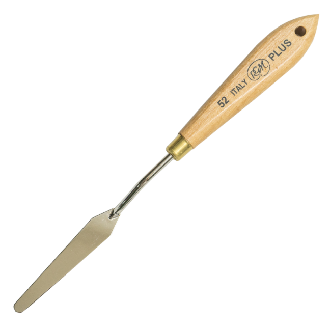 Spatola da pittura RGM con manico in legno d'olivo - PLUS - 52