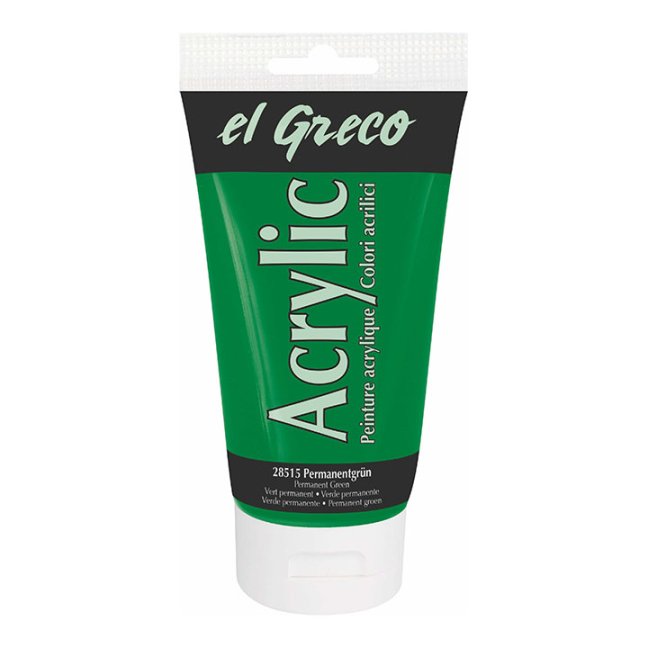 KREUL Colore acrilico El Greco 150 ml - KREUL colore acrilico El Greco 150 ml - scegli la tonalità: 28515 - Permanent Green