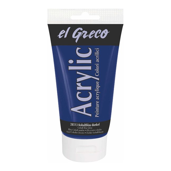 KREUL Colore acrilico El Greco 150 ml - KREUL colore acrilico El Greco 150 ml - scegli la tonalità: 28513 - Cobalt Blue dark