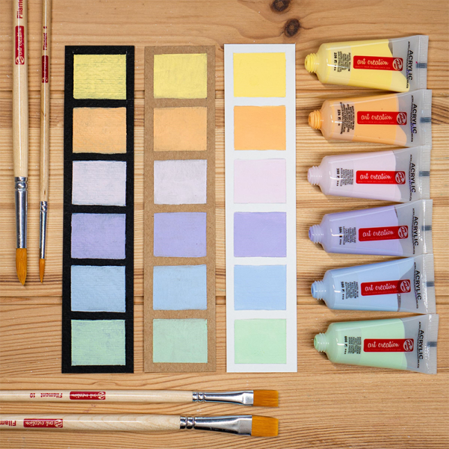 Art Creation Set akrilnih barv 6 x 12 ml - Pastel