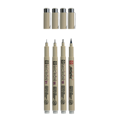 SAKURA Pigma Micron set 4 pezzi - Grigio Chiaro Freddo